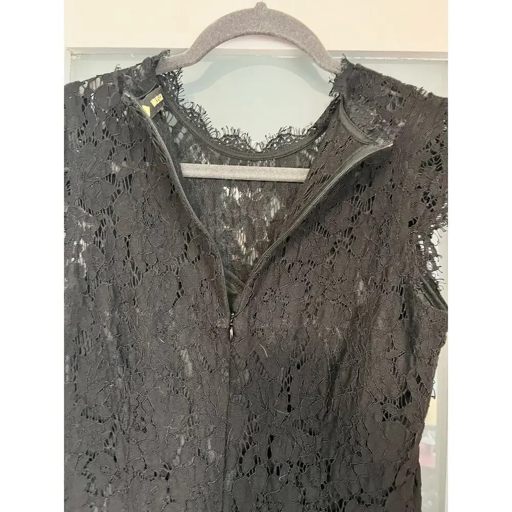 Miusol Women's Floral Lace Slim Evening Cocktail Lined Mini Dress Size Medium - Picture 12 of 14